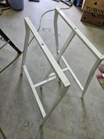 IKEA Lerberg schragen wit 2 stuks, Ophalen, Zo goed als nieuw, Rechthoekig