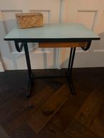 Vintage kinderbureau / schoolbankje, Ophalen, Gebruikt