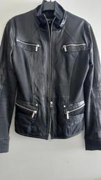 Leren dames jasje, Ophalen, Zo goed als nieuw, Maat 38/40 (M), Zwart