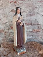 Antiek brocant heiligenbeeld Theresia Hoogte is 34 cm gips, Antiek en Kunst, Ophalen of Verzenden