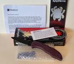 Spyderco Delica 4 Sprint Run, Burgundy PD#1, C11BGBKP, Caravans en Kamperen, Ophalen of Verzenden, Nieuw