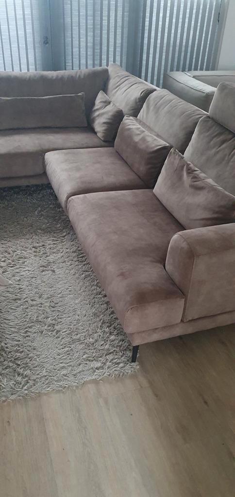 Hoekbank, Huis en Inrichting, Banken | Bankstellen, Zo goed als nieuw, Vierpersoons of meer, 150 cm of meer, Stof, Ophalen