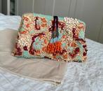 Exclusieve Handgemaakte Clutch, Verzenden, Nieuw, Beige, Avondtasje