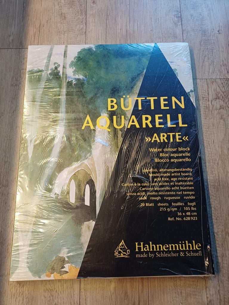 2 Blokken Hahnemühle Aquarelpapier - Nieuw, Ophalen of Verzenden, Nieuw