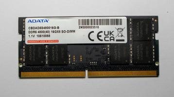 Adata DDR5-4800 SO-DIMM Memory Module  beschikbaar voor biedingen