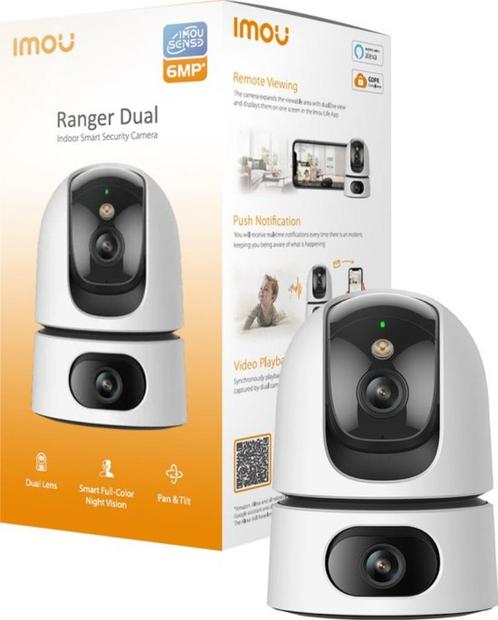 Imou Ranger Dual Petcam | Huisdiercamera | 3MP + 3MP lens, Audio, Tv en Foto, Videobewaking, Nieuw, Binnencamera, Ophalen of Verzenden
