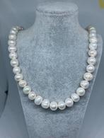 Echte parel ketting met zilver 925 sluiting, Sieraden, Tassen en Uiterlijk, Kettingen, Overige kleuren, Nieuw, Met edelsteen, Zilver