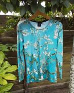 VAN GOGH, T-SHIRT, BLOEIENDE AMANDELBLOESEM, BLAUW in M.🩵💙, Kleding | Dames, Maat 38/40 (M), Zo goed als nieuw, Lange mouw, VAN GOGH MUSEUM