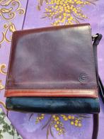 Creation Gabrielle leren tas.  In prima staat Vintage!!, Ophalen of Verzenden, Gebruikt, Bruin, Schoudertasje