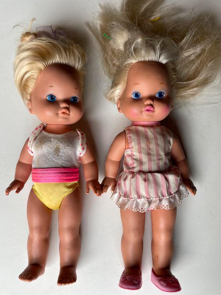 Vintage Babypoppen Set - Mattel 1977/1988, Kinderen en Baby's, Speelgoed | Poppen, Gebruikt, Babypop, Ophalen of Verzenden