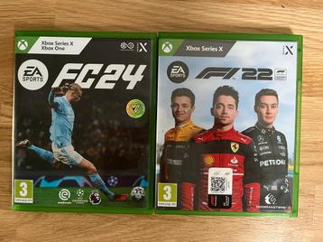 Fc 24 en F1 22 voor Xbox. beschikbaar voor biedingen