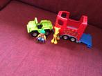 Lego Duplo circus wagen met poppetje en giraffe, Ophalen of Verzenden, Gebruikt, Complete set, Duplo