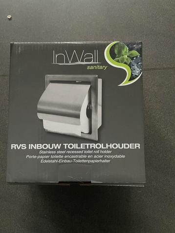 Inbouw Toiletrolhouder RVS - Nieuw! beschikbaar voor biedingen