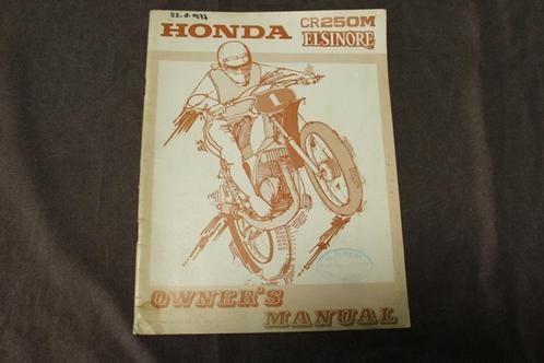 Honda CR250M Elsinore 1975 motorcycle owner's manual CR 250, Motoren, Handleidingen en Instructieboekjes, Honda, Ophalen of Verzenden
