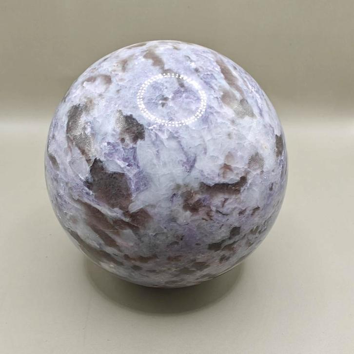Grote Lepidoliet Bol - 7.5 cm, Verzamelen, Mineralen en Fossielen, Ophalen of Verzenden