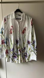 BPC selection. Witte katoenen blouse met bloemdessin.Maat 46, Ophalen of Verzenden, Zo goed als nieuw, BPC, Blouse of Tuniek