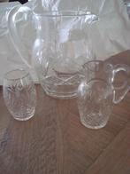 3 delig glazen kannen set, Antiek en Kunst, Ophalen of Verzenden