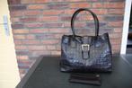 Handtas met etui, Sieraden, Tassen en Uiterlijk, Tassen | Damestassen, Ophalen of Verzenden, Gebruikt, Zwart, Handtas