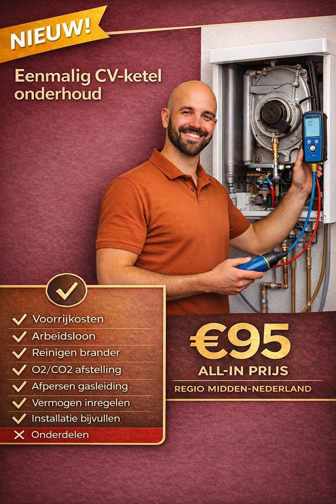 CV - monteur | Noord & Zuid - Holland, Diensten en Vakmensen, Loodgieters en Installateurs, Installatie, Onderhoud, Reparatie