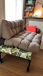 Palettkussenset taupe, Huis en Inrichting, Ophalen, Zo goed als nieuw, Tweepersoons, Minder dan 150 cm