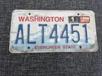 Washington kentekenplaat USA Nummerbord Nummerplaat License, Verzamelen, Ophalen of Verzenden, Gebruikt, Auto's