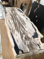Versteend hout  salontafel sidetable tv meubel, Ophalen of Verzenden, Nieuw