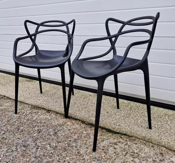 2 Originele Kartell Master stoelen, ontwerp Philippe Starck beschikbaar voor biedingen
