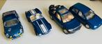 Schaal 1:24 8 blauwe model auto’s, Ophalen of Verzenden, Zo goed als nieuw, Auto, Overige merken