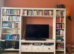Wit IKEA Hemnes tv/ boekenkast meubel combi, 25 tot 50 cm, 250 tot 300 cm, 150 tot 200 cm, Gebruikt