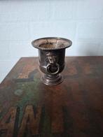 Antiek verzilverd jardinière,leeuwenkop VINERS OF SHEFFIELD, Antiek en Kunst, Ophalen of Verzenden