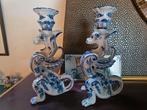 Kaarsen standaard Delfts blauw - een paar, Antiek en Kunst, Ophalen, Keramiek of Aardewerk