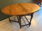 Antiek ovale Vol Eiken Gateleg (Hangoor) klaptafel., Ophalen