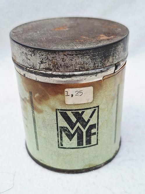 Zeldzaam oud blikje : WMF Zilverwatten, Verzamelen, Blikken, Gebruikt, Overige, Overige merken, Ophalen of Verzenden