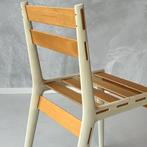 O'Azar eettafelstoel Jean-Marie Massaud vintage design stoel, Huis en Inrichting, Gebruikt, Ophalen of Verzenden, Hout, Wit