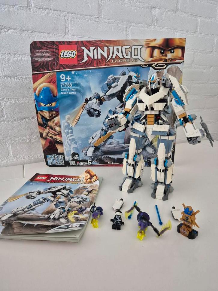 Lego Ninjago 71738 Zane's Titan Mech Gevecht, Kinderen en Baby's, Speelgoed | Duplo en Lego, Zo goed als nieuw, Lego, Complete set