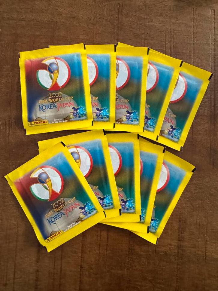 Panini WK 2002 losse sealed zakjes, Verzamelen, Sportartikelen en Voetbal, Nieuw, Poster, Plaatje of Sticker, Buitenlandse clubs