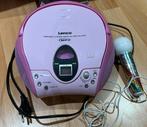 Lenco radio/cd/mp3 speler - roze met K3 microfoon, Ophalen, Zo goed als nieuw, Overige merken