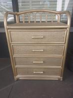 Rotan kastje voor op kinderkamer, Huis en Inrichting, Kasten | Ladekasten, Ophalen, Gebruikt, 50 tot 100 cm, 3 of 4 laden