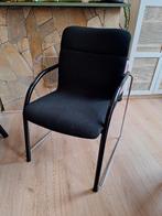 Vergaderstoel zwart met stoffen bekleding, Ophalen, Zo goed als nieuw, Zwart, Bureaustoel