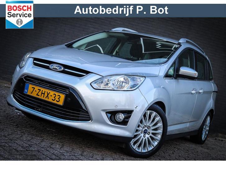 Ford Grand C-Max 1.0 Edition Plus Airco/Navi/CruiseControl, Auto's, Ford, Bedrijf, Te koop, Grand C-Max, ABS, Achteruitrijcamera