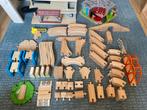 Grote collectie houten treinbanen en onderdelen, Kinderen en Baby's, Speelgoed | Houten speelgoed, Ophalen, Zo goed als nieuw