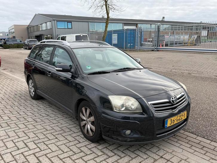 Toyota Avensis 1.8 16V Vvt-i Wagon 2008 Zwart, Auto's, Toyota, Particulier, Avensis, Benzine, C, Stationwagon, Handgeschakeld