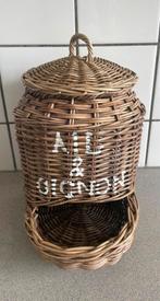 Rivièra Maison mand Ail Oignon knoflook en ui rustic rattan, Huis en Inrichting, Woonaccessoires | Schalen en Manden, Verzenden