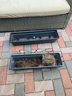 2x plantenbak hanger voor aan de achutting, Ophalen, Kunststof, Gebruikt, Minder dan 30 cm