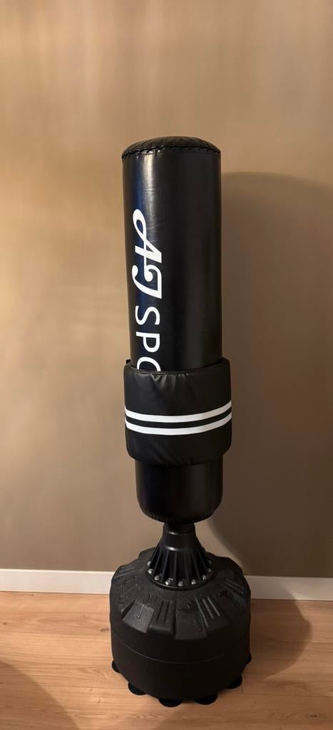 AJ Sport bokszak met bijbehorende handschoenen, Sport en Fitness, Boksen, Ophalen, Zo goed als nieuw, Bokszak