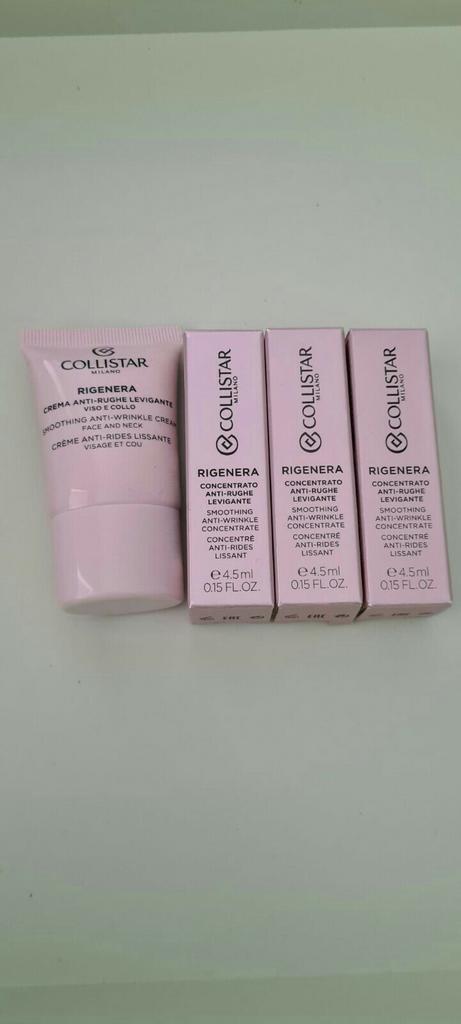 Collistar rigenera cream 15ml en 3x4,5ml serum, Sieraden, Tassen en Uiterlijk, Uiterlijk | Gezichtsverzorging, Nieuw, Gehele gezicht