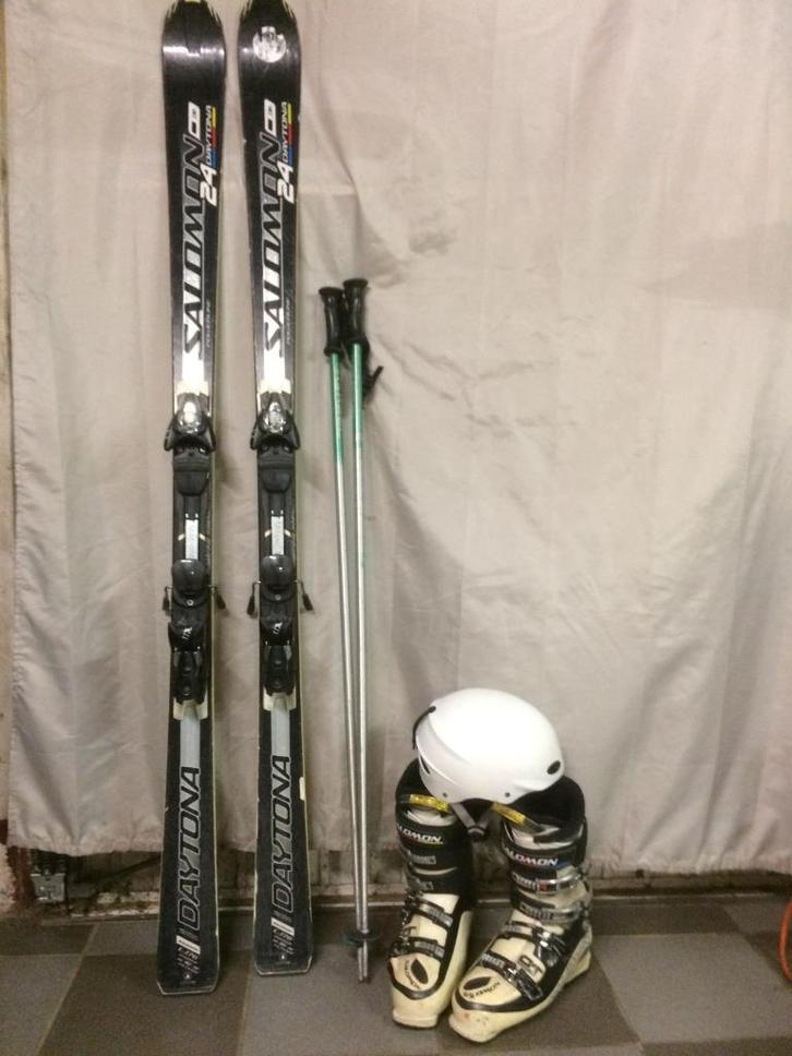 Skimateriaal, Sport en Fitness, Skiën en Langlaufen, Gebruikt, Ski's, Skiën, Salomon, Carve, 160 tot 180 cm, Ophalen