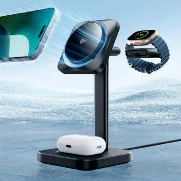 Qi2 3-in-1 Wireless Charging Station with CryoBoost black beschikbaar voor biedingen