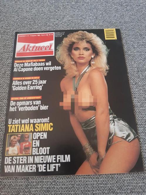 31.Aktueel 1986. Tatjana Simic. Flodder. Golden Earring. Jan, Verzamelen, Tijdschriften, Kranten en Knipsels, Tijdschrift, 1980 tot heden