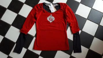 Nono Nononsense shirt longsleeve nieuw wijnrood maat 152 beschikbaar voor biedingen